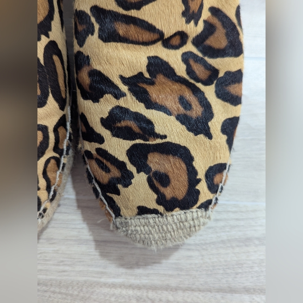 Sam Edelman Chloe Tan Brown Leopard Print Slip-on Shoes Size 7.5 EU 37.5 GUC - Picture 3 of 11